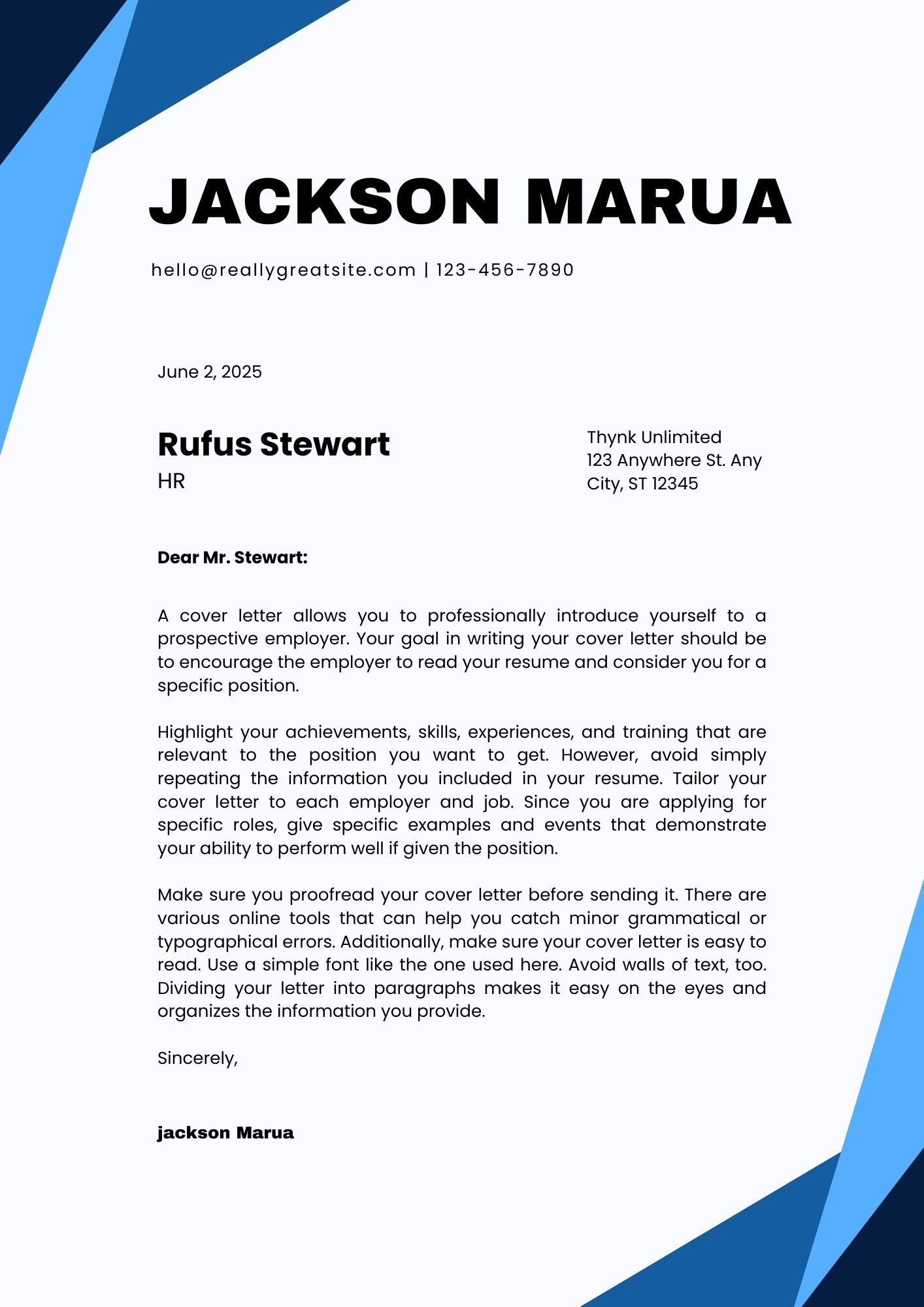 digital marketing officer cover letter