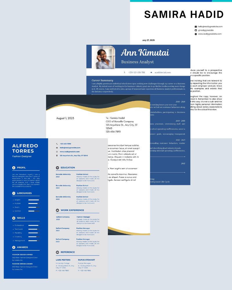 CV & Cover Letter Templates